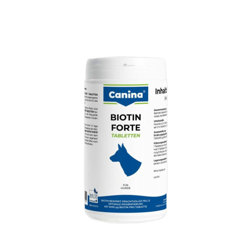 Вітамінний комплекс Canina Biotin Forte Tabletten для собак Біотин інтенсивний курс для шерсті 700 г 210 табл.