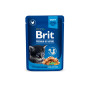 Влажный корм Brit Premium Cat Pouch для котят, с курицей, 100 г