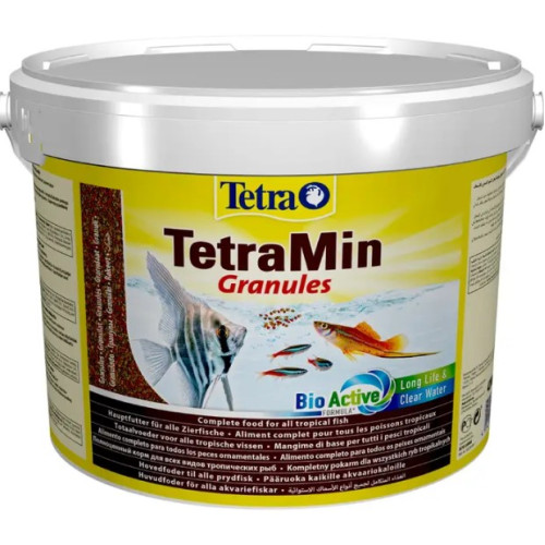 Основной корм для аквариумных рыб в гранулах TetraMin Granules 10 л (4.2 кг)