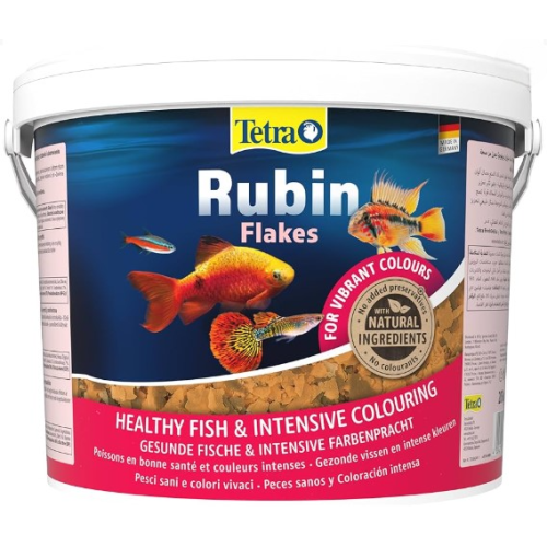 Корм для аквариумных рыб хлопья для окраса Tetra Rubin Flakes 10 л (2.05 кг)