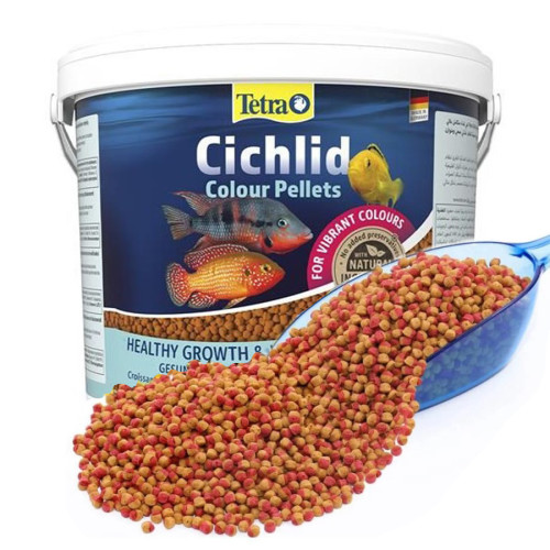 Корм фасований для рибок Tetra Cichlid Color Pellets (Плаваючі гранули для посилення забарвлення) 100г.