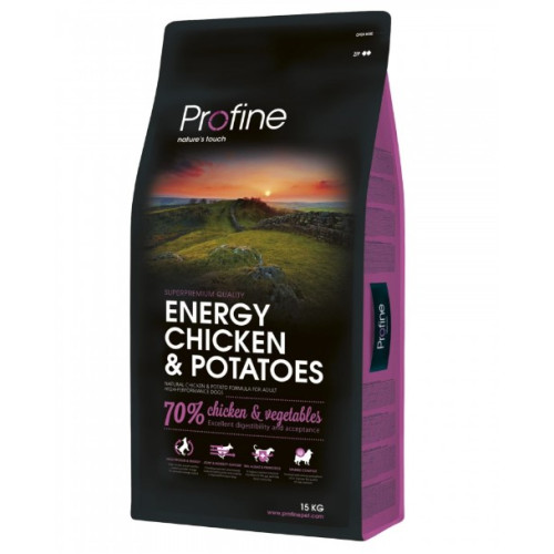 Сухий корм Profine Dog Energy Chicken & Potatoes для дорослих собак з підвищеною активністю з куркою 15 кг