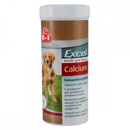 Кальцій 8in1 Excel Calcium для собак таблетки 470 шт