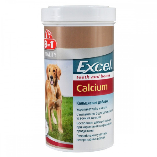 Кальцій 8in1 Excel Calcium для собак таблетки 880 шт