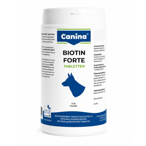Витаминный комплекс Canina Biotin Forte Tabletten для собак Биотин интенсивный курс для шерсти 700 г 210 табл.
