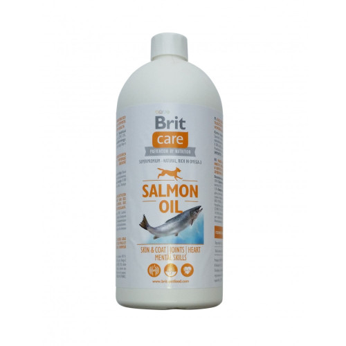 Пищевая добавка Brit Care Salmon Oil масло лосося для собак 1 л