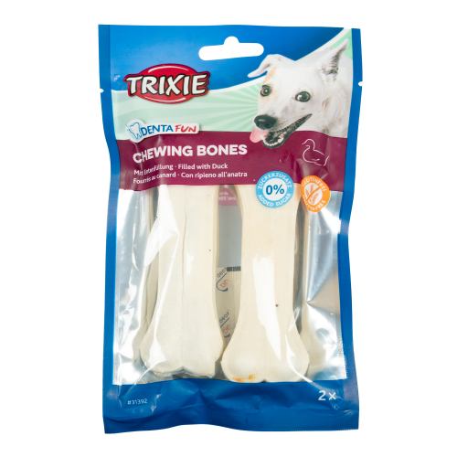 Ласощі для собак Trixie DENTAfun Кістка пресована з качкою 12 см 2 шт