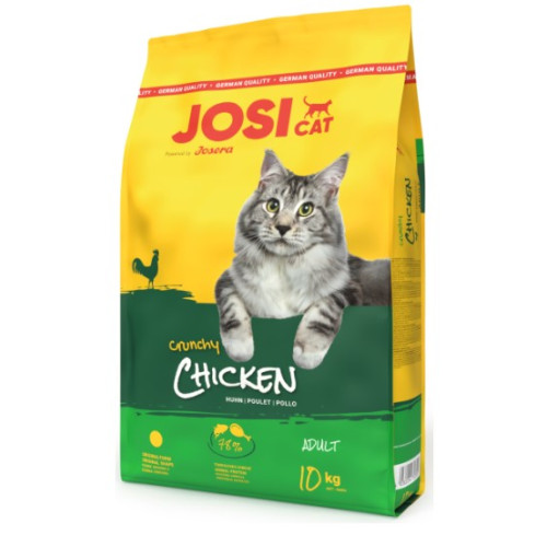 Сухий корм JosiCat Crunchy Chicken для дорослих кішок зі смаком мʼяса курки 10 кг