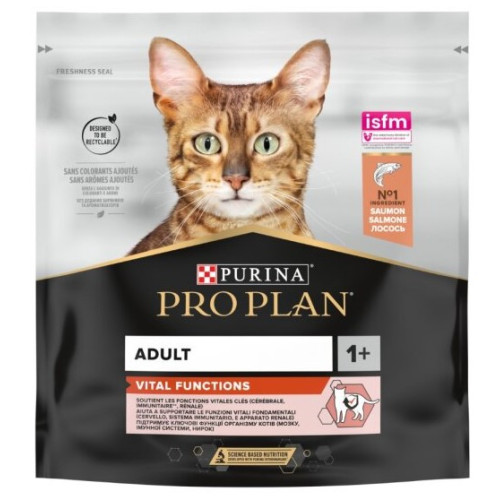 Сухий корм для дорослих кішок Purina Pro Plan Cat Adult Vital Functions Salmon з лососем  400 (г)