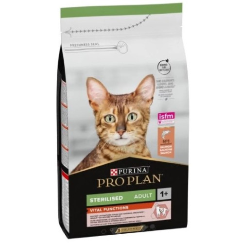 Сухой корм для стерилизованных кошек Purina Pro Plan Cat Adult Sterilised Vital Functions Salmon с лососем 1.5 (кг)