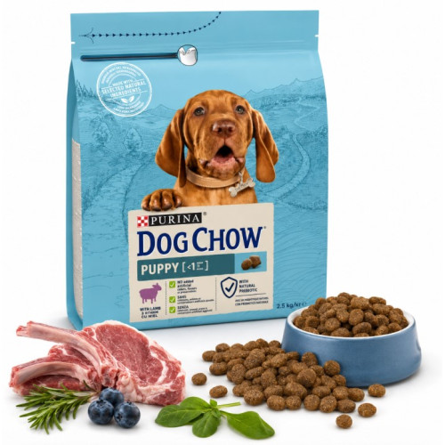 Сухий корм для цуценят всіх порід Purina Dog Chow Puppy Lamb з ягнятком 2.5 (кг)