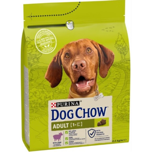 Сухой корм для взрослых собак всех пород Purina Dog Chow Adult Lamb с ягненком 2.5 (кг)