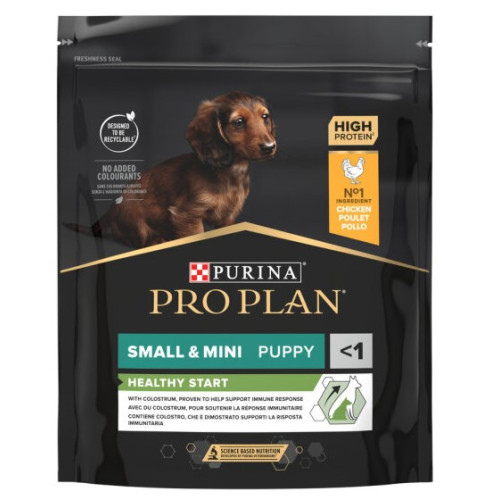 Сухий корм для цуценят та молодих собак дрібних порід Purina Pro Plan Puppy Small & Mini Healthy Start з куркою 700 г