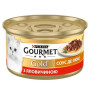 Влажный корм для взрослых кошек Purina Gourmet Gold Соус Де-Люкс с говядиной 12 шт по 85 г 