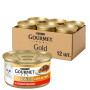 Вологий корм для котів Purina Gourmet Gold Соус Де-Люкс з яловичиною 12х85 г