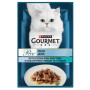 Влажный корм для взрослых кошек Purina Gourmet Perle Duo с океанической рыбой и тунцом 13 шт по 85 г