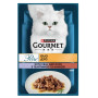 Влажный корм для взрослых кошек Purina Gourmet Perle Duo с телятиной и уткой 13 шт по 85 г