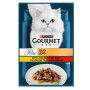 Влажный корм для взрослых кошек Purina Gourmet Perle Duo с курицей и говядиной 13 шт по 85 г