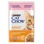 Влажный корм для взрослых кошек Purina Cat Chow Adult кусочки в желе с лососем и зеленой фасолью 13 шт по 85 г
