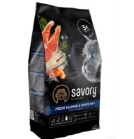 Сухий корм Savory для довгошерстих кішок з лососем 2 (кг)