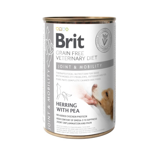 Вологий корм Brit VetDiets Joint & Mobility для підтримки здоровʼя суглобів у собак, 400 г