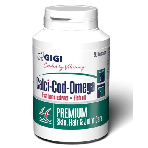 Вітамінна добавка для тварин GIGI Calci-Cod-Omega №90 caps.