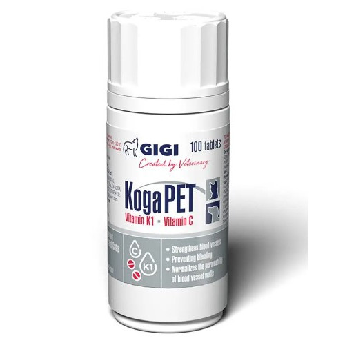 Витамины при отравлении для собак и кошек GIGI KogaPET N100 (tab)