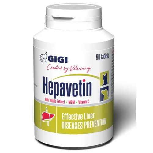 Препарат гепатопротектор для животных  GIGI Hepavetin N90 (tab)