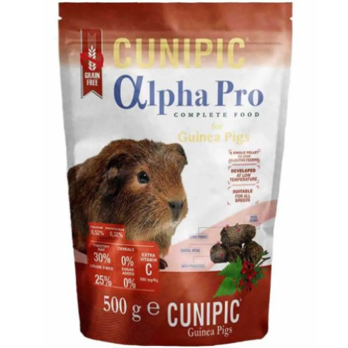 Корм для молодих та дорослих морських свинок Cunipic Alpha Pro 500 г
