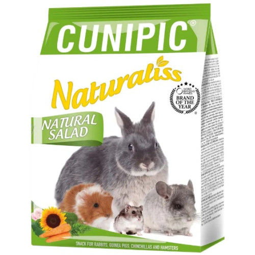 Снеки Cunipic Naturaliss Salad для кроликів, морських свинок, хом'яків та шиншил, 60 г