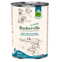 Консерва для собак Baskerville (Баскервіль) Holistic, лосось та яловичина з пастернаком 800 г.