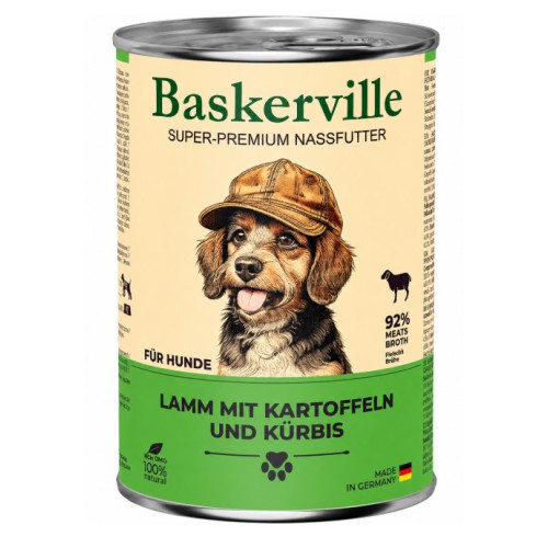 Консерва для собак Baskerville (Баскервиль) баранина и картофель 400 г.