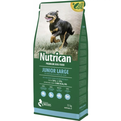 Сухий корм для цуценят великих порід Nutrican Junior Large 15 кг