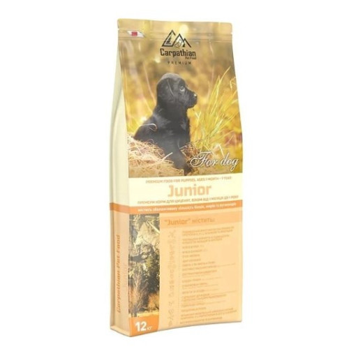 Сухий корм для цуценят всіх порід Carpathian Pet Food Junior 12 (кг)