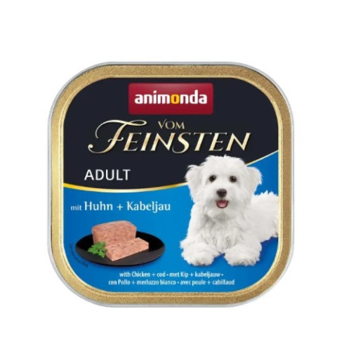 Консерва Animonda Vom Feinsten Adult with Chicken + Cod для собак, с курицей и треской, 150г 