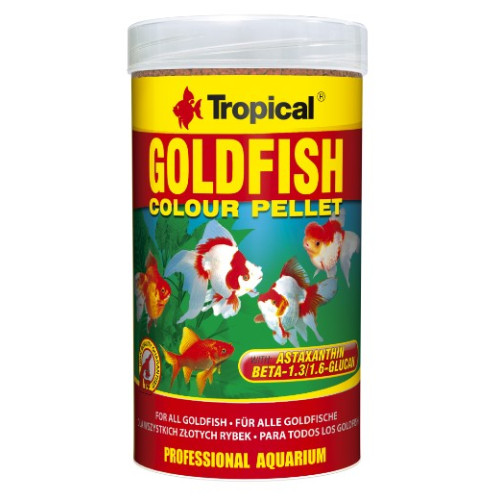 Сухой корм для аквариумных рыб Tropical в гранулах "Goldfish Color Pellet"  (для золотых рыбок) 250 мл (90 г)