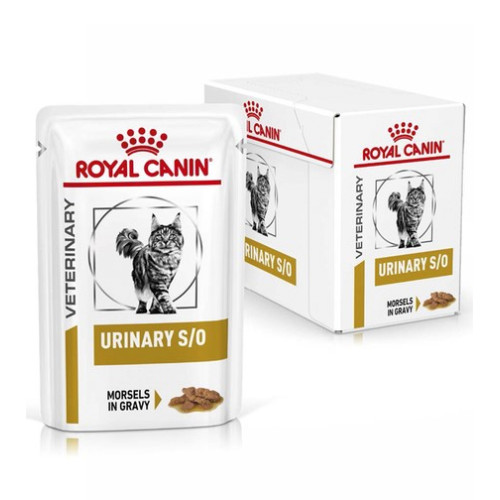 Вологий корм для кішок Royal Canin Urinary S/O Feline Pouches для підтримки сечовидільної системи 12 шт х 85 г