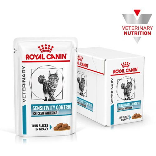 Вологий корм для кішок Royal Canin Sensitivity Control Feline Pouches при харчовій алергії 12 х 85 г