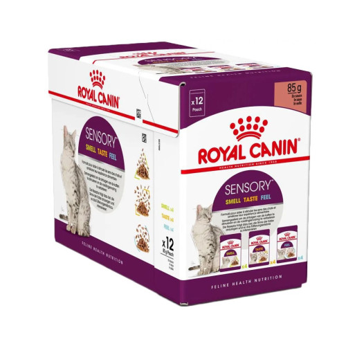 Вологий корм для вибагливих до запаху котів Royal Canin Sensory Smell у соусі 12 шт х 85 г