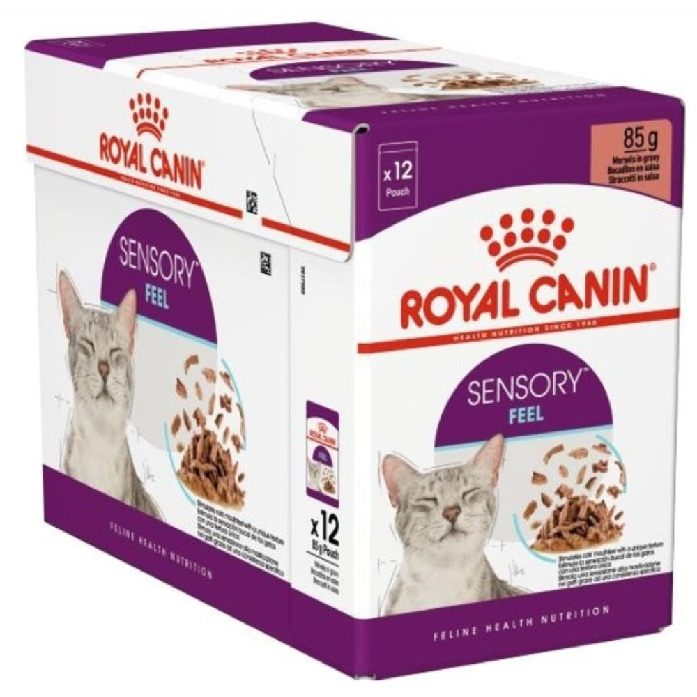 Вологий корм для кішок для стимуляції тактильних рецепторів ротової порожнини Royal Canin Sensory Feel у желе 12 шт х 85 г Вологий корм для кішок для стимуляції тактильних рецепторів ротової порожнини Royal Canin Sensory Feel у желе 12 шт х 85 г