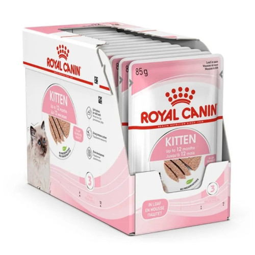 Вологий корм для кошенят Royal Canin Kitten Loaf у паштеті 12 шт х 85 г