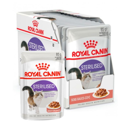 Вологий корм для стерилізованих кішок Royal Canin Sterilised у соусі 12 шт х 85 г