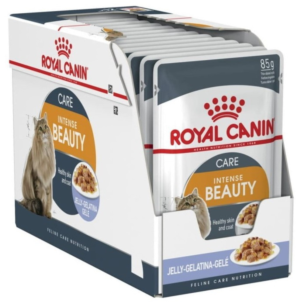 Влажный корм для кошек Royal Canin Intense Beauty/Hair and Skin in Jelly  12х85г Влажный корм для кошек Royal Canin Intense Beauty/Hair and Skin in Jelly  12х85г