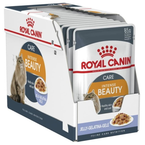 Вологий корм для кішок Royal Canin Intense Beauty/Hair and Skin in Jelly  12х85г