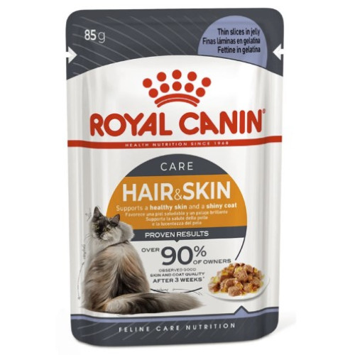 Влажный корм для кошек Royal Canin Intense Beauty/Hair and Skin in Jelly  12х85г