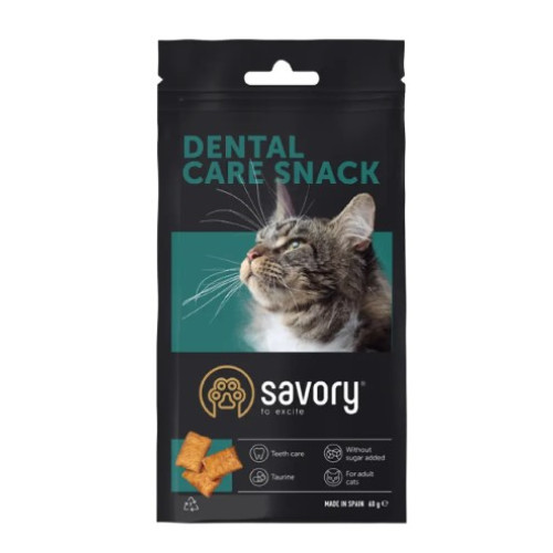 Ласощі для кішок Savory Snack Dental Care 60 г (подушечки для гігієни зубів)