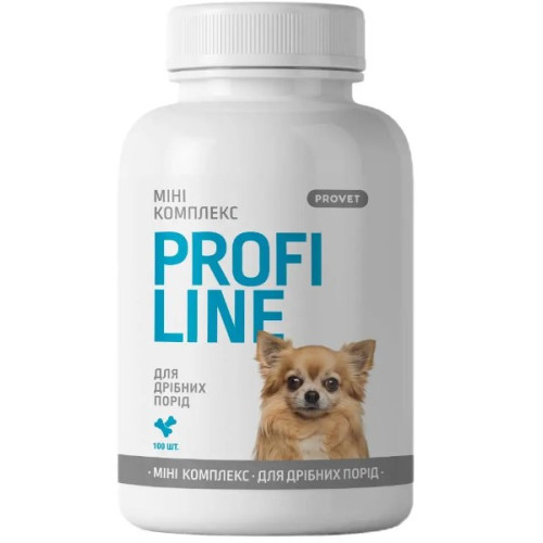 Вітаміни ProVET Profiline для собак Міні Комплекс для дрібних порід 100 таблеток