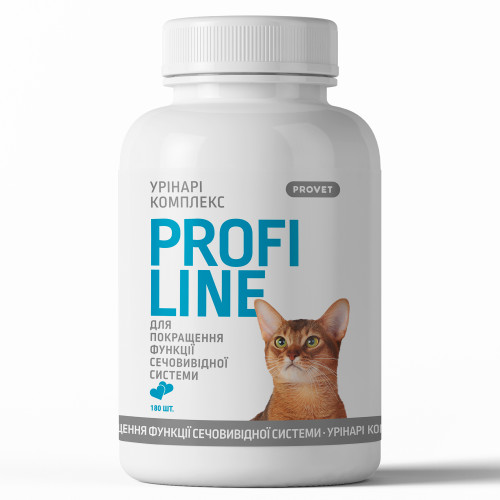 Витамины PROVET PROFILINE для кошек УРИНАРИ КОМПЛЕКС для улучшения функции мочевыводящей системы 180 таб.