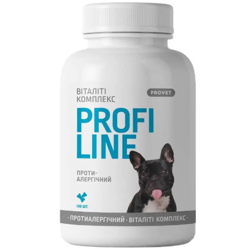 Вітаміни ProVET Profiline для собак Віталіті Комплекс протиалергійний 100 таблеток
