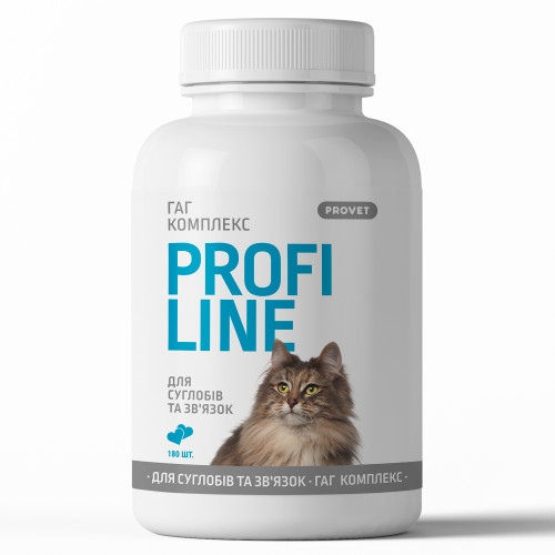 Вітаміни PROVET PROFILINE для котів ГАГ КОМПЛЕКС для суглобів та зв'язок 180 таб.